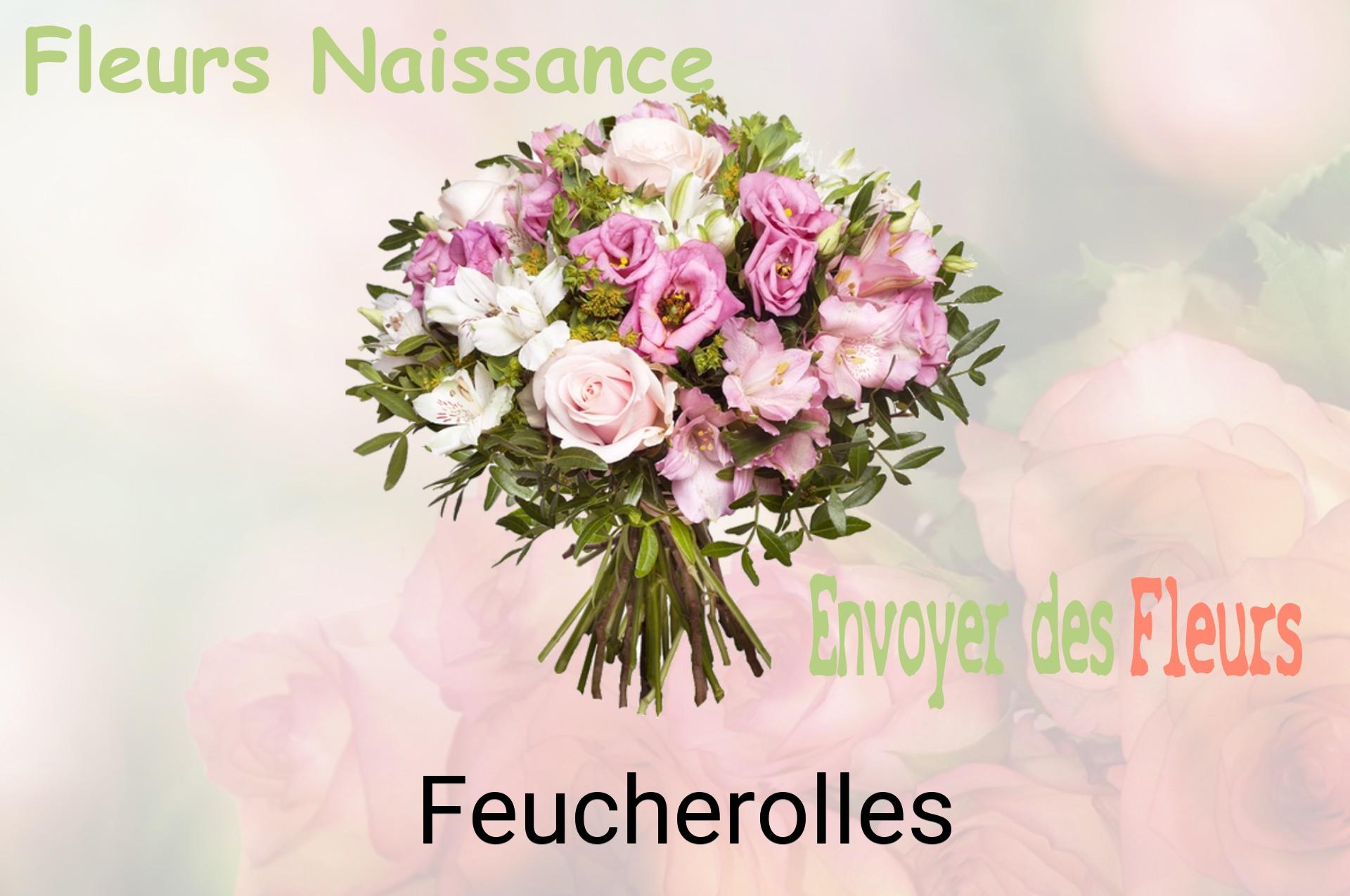 Bouquet de fleurs de naissance livré à Feucherolles